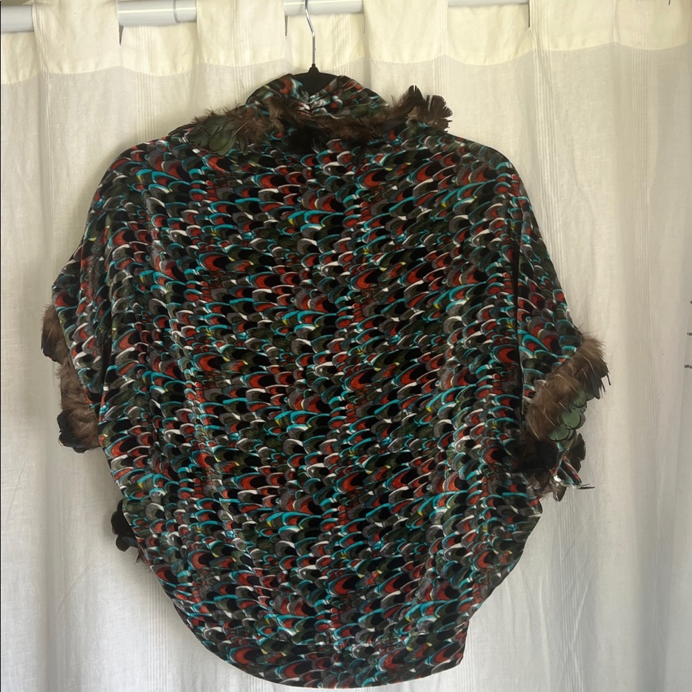 Lulu Guinness Multicolor Feather Shrug - Picture 5 of 9